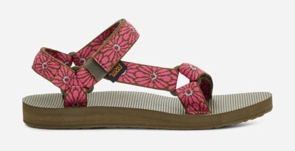 TEVA WOMEN'S ORIGINAL UNIVERSAL SANDAL -FLOWER LOOM/DARK